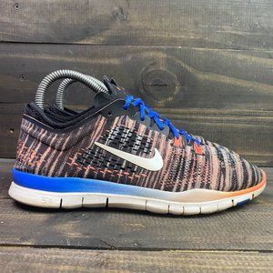Nike Free 5.0 TR Fit 4 Women's Sz 7 Black/White/Hyper Cobalt Shoes 629832-006